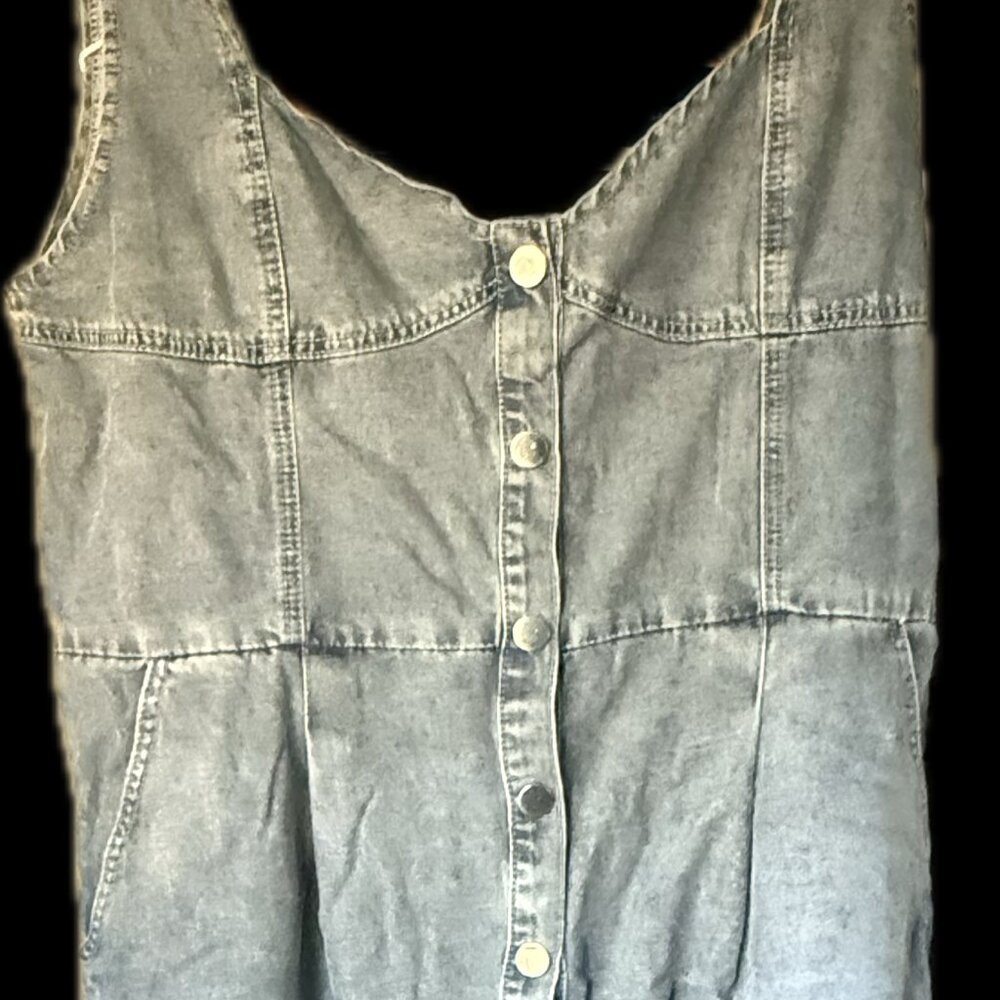 New Denim dress with pockets XL